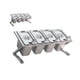 thumbnail image 1 of Servidor De Condimentos Refrigerados Con Cuchara, Bandeja Para Servir Refrigerada Con Hielo, Tienda, Restaurante, 47,5x18cm, 1 of 5