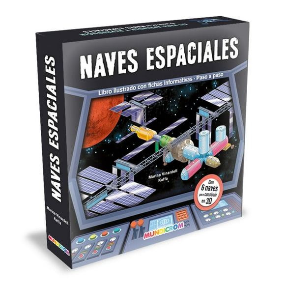 NAVES ESPACIALES... KIT DE CONSTRUCCIÓN + LIBRO agua