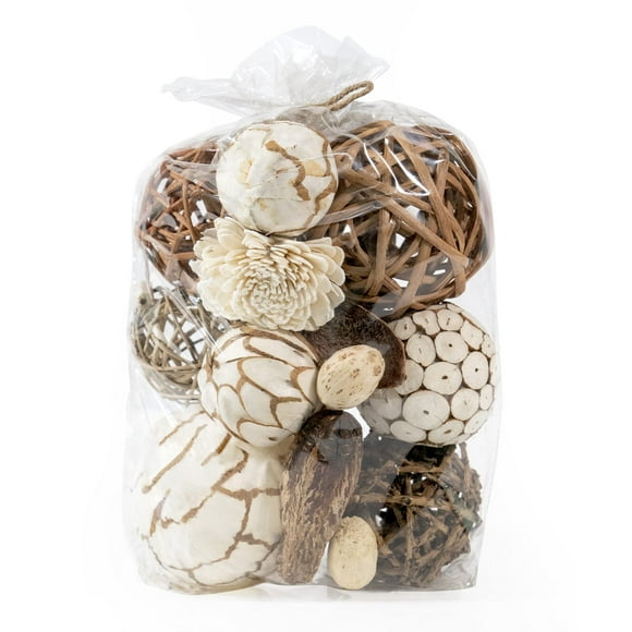 Bolas decorativas para jarrones y cuencos ANDALUCA en tonos naturales (orbes naturales)