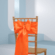 thumbnail image 4 of Xiao Hua Correa de Asiento Naranja - Juego de 20 Piezas, 108.27 x 6.69 Pulgadas Brillante y Reluciente, Lazo Sedoso para Bricolaje Autoajustable, Adecuado para Decoración de Sillas de Boda Banquete, 4 of 5