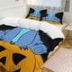 thumbnail image 2 of Halloween Stitch Pumpkin 3 Piece Sets Full/Queen Size - Reversible Microfiber Quilts with Shams Soft Lightweight Bedspread Coverlet Comforter for All Season Bed Sheets, 2 of 4