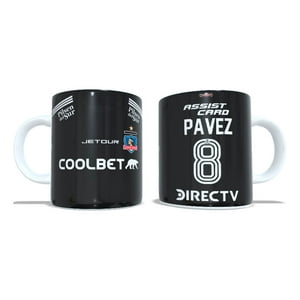 Arumistorechile - Tazon Taza + Porta Vaso Colocolo 2024 Negra - Esteban Pavez
