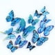 thumbnail image 1 of 12pcs 3d Three-dimensional Double-layer Simulation Butterfly Stickers, Creative Simulation Butterfly Refrigerator Self-adhesive Sticker Magnet With Glue Sticker, Wardrobe Sticker, 1 of 4