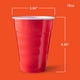 thumbnail image 2 of Vasos desechables de plástico Hefty Party On, 450 ml, rojos, 50 unidades, 2 of 6