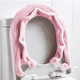 thumbnail image 4 of Funda para asiento de inodoro con broches, fija, elástica, lavable, de fibra, fácil de instalar y limpiar., 4 of 8