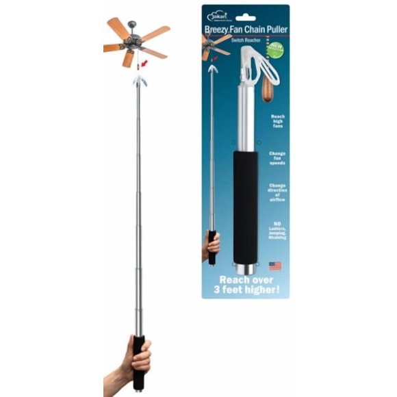 Agarre telescópico de 91 cm para cadena de ventilador Jokari