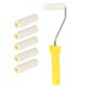 thumbnail image 1 of Uxcell Rodillo de Pintura de 3 Pulgadas / 74 mm Rodillo de Lana con Mango de Plástico Paquete de 6, 1 of 5