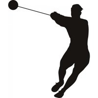 Rienda Libre Graphics - Decomural Hammer Throw Athletics Sports Ws-18661