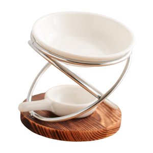 Bothyi - Portavelas Tealight Gabinete Salón Ornamento Spa Quemador De Aceite Esencial Plata