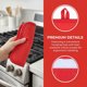 thumbnail image 4 of 1 Pcs Agarradores, Salvamanteles Resistentes al Calor, Almohadillas Antideslizantes para Encimeras, Agarradores de Horno para Cocinar, Hornear y Barbacoa Rojo 7.9*7.9in, 4 of 6