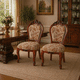 thumbnail image 2 of Pack x2 sillas de comedor madera roble americano tapizada en tela, 2 of 3