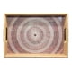 thumbnail image 4 of Set 2 Bandeja De Ratan Cesta Tejida Diseño Circulos marron claro, 4 of 4