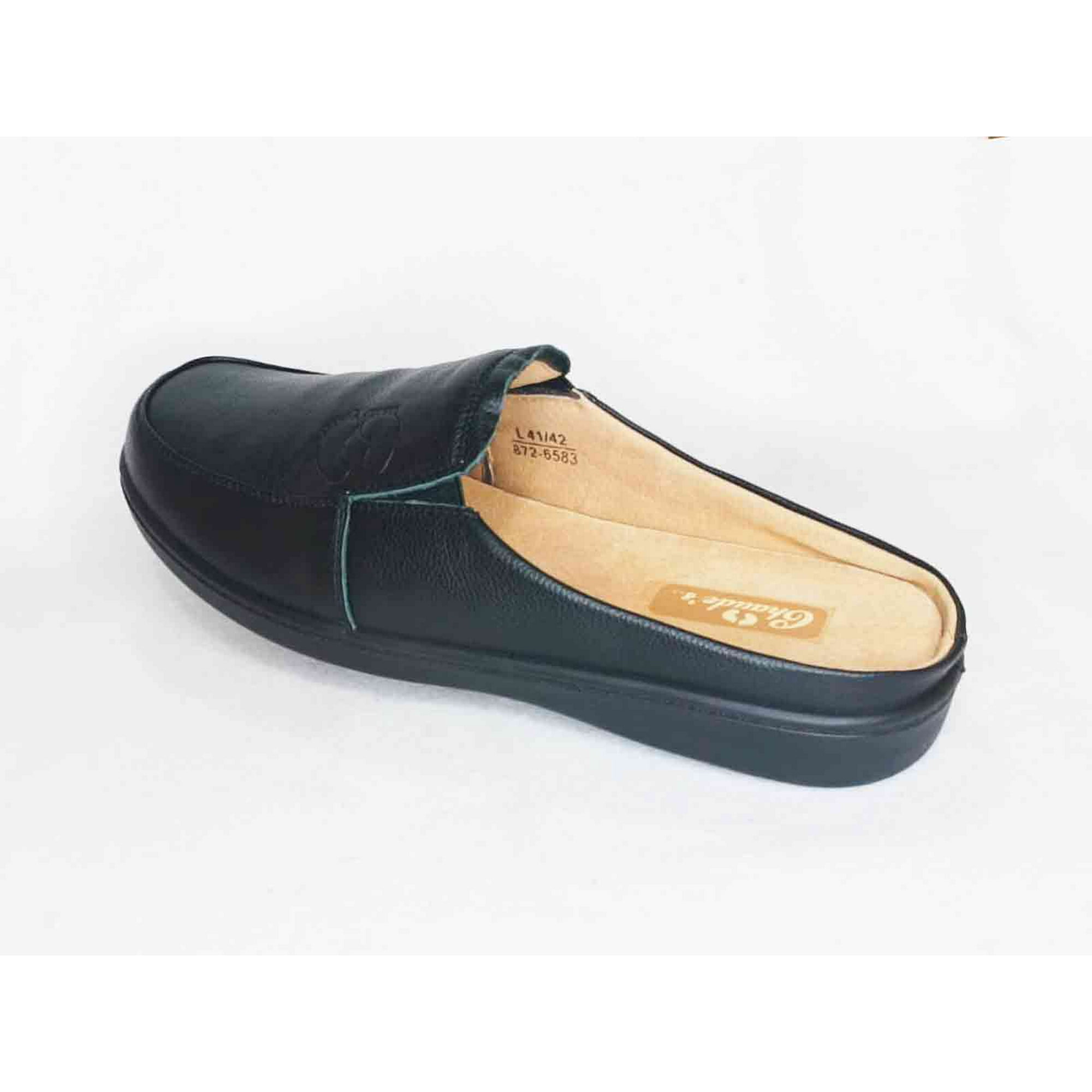 Chaudes - Pantufla Hombre Cuero Negro 39/40 M
