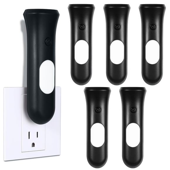 Luces de emergencia ROSSEX 4 en 1, LED recargables, negras, 6 unidades