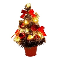 Bothyi - Árbol De Navidad De Escritorio Con Luces, Decoración Del Hogar Para Fiesta De Granja, Año Nuevo, 20 Luces, 30Cm