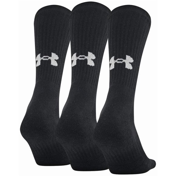 Medias Under Armour para Entrenamiento de Algodón para Adultos Talla X-Large Negras