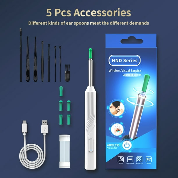 Endoscope Earpick Wireless Smart Visual Ear Cleaner Stick for Earwax Remover Otoscope Mini Camera Personal Health Care Set Gift