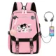 thumbnail image 1 of MINISO Kuromi Melody Joint Peripheral Backpack Female Cute Elementary School Students Junior High School Bag Mochila, 1 of 3