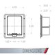 thumbnail image 3 of Placa de pared TayMac DOC320Z de 1 posición, cubierta de bronce para terraza, 3 of 7