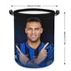 thumbnail image 2 of Lautaro Martínez Cesta de lavandería de gran capacidad redonda con asa, bolsa para ropa sucia plegable, almacenamiento para dormitorio, baño y lavadero 44x35 cm, 2 of 6
