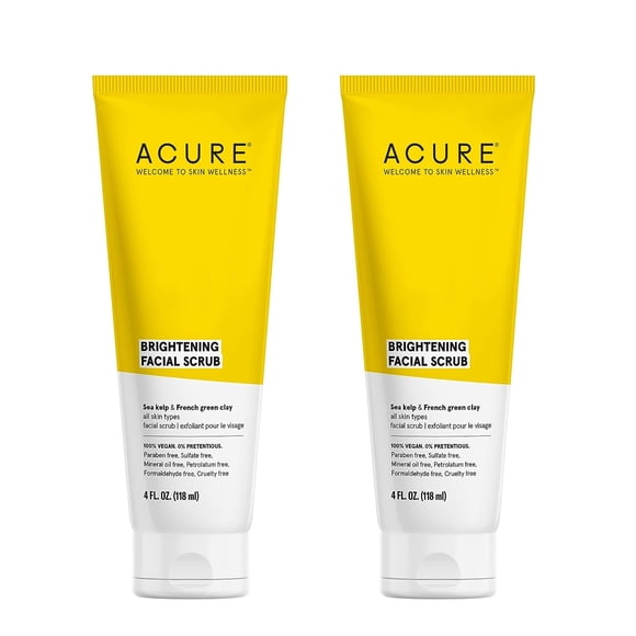 Exfoliante facial Acure Brightening Sea Kelp & French Green Clay
