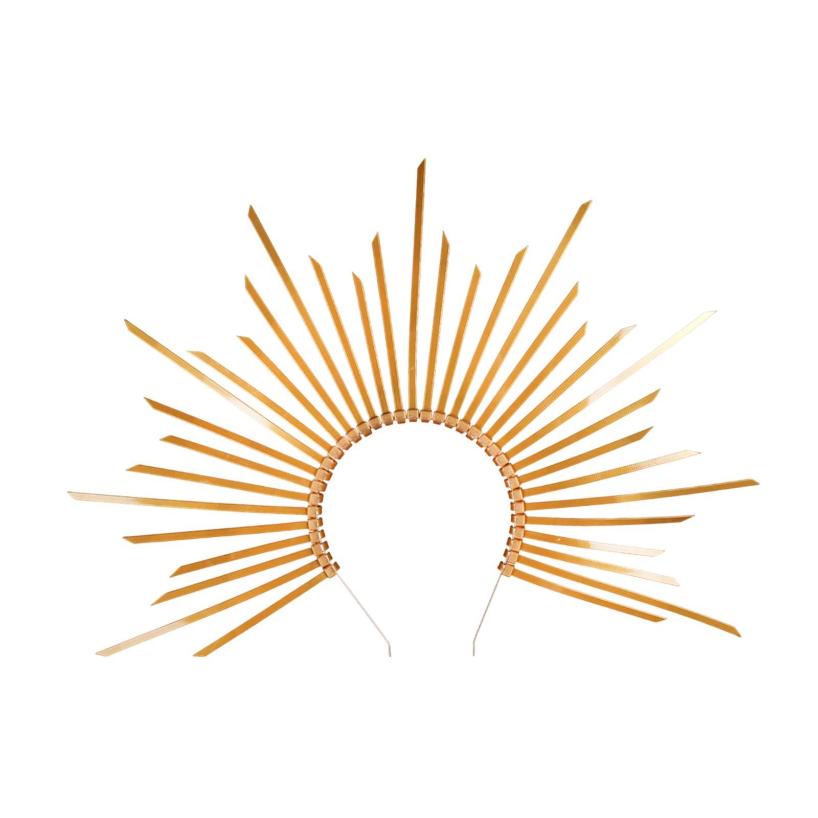 Bothyi - Halloween Halo Sun Decoración De La Diadema De Decoración De La Fiesta De La Fiesta Con El Tema Holidays Gold