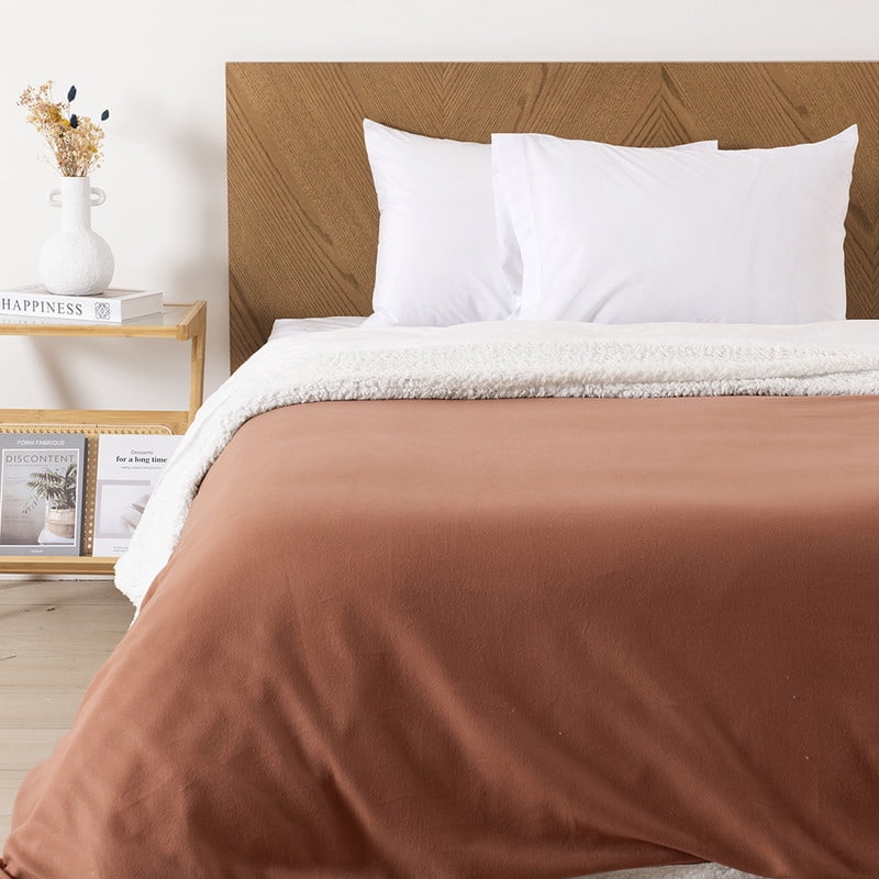 Mashini - Frazada Polar-sherpa Lisa 2 P Terracota