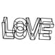 thumbnail image 4 of Adornos De Escritorio De Letras De Amor De Alambre De Metal 3D Para El Día De San Valentín Negro, 4 of 5