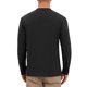 thumbnail image 3 of Camisetas Henley de Hombre Manga Larga Casual Botón Algodón Pullover Camiseta XL Negro, 3 of 6