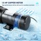 thumbnail image 3 of Bomba de piscina VEVOR 1.5HP 115V 1100W 5280L/h para superficie, 3 of 9