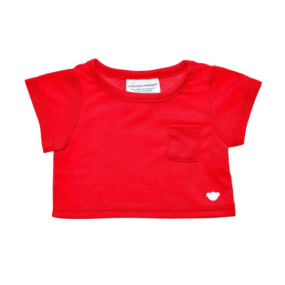 Polera Build a Bear roja para peluches