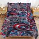 thumbnail image 1 of Captain America Bedding Sets Ultra Soft Skin-Friendly Duvet Cover 3 Piece, Cute Comforter Cover Bed Set for Boys Girls Kids, 1 of 5