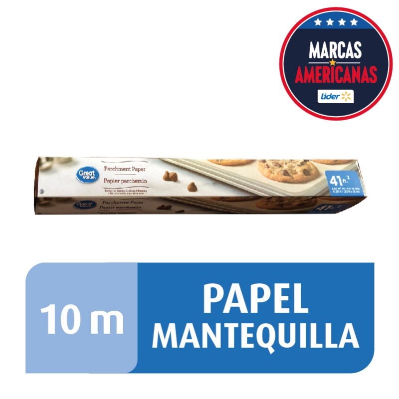 Papel Mantequilla Con Sierra De Corte 10 Metros 1 Un Great Value