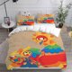 thumbnail image 1 of v2955 Bed Sheets Welcome Home Wally Bedding Sets Comforter Quilt Bed Cover Duvet Cover Pillow Case - Pieces Bedroom Decoration Home Supplies 3-Piece Bedding Set (1 Duvet Cover + 2 Pillow Shams) Bed Sh, 1 of 5