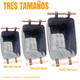 thumbnail image 4 of Set 3 Cestas Organizadoras para ropa o accesorios con asas de madera, 4 of 4