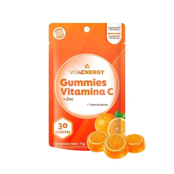 Gomitas Vitamina C + Zinc, 30 Un