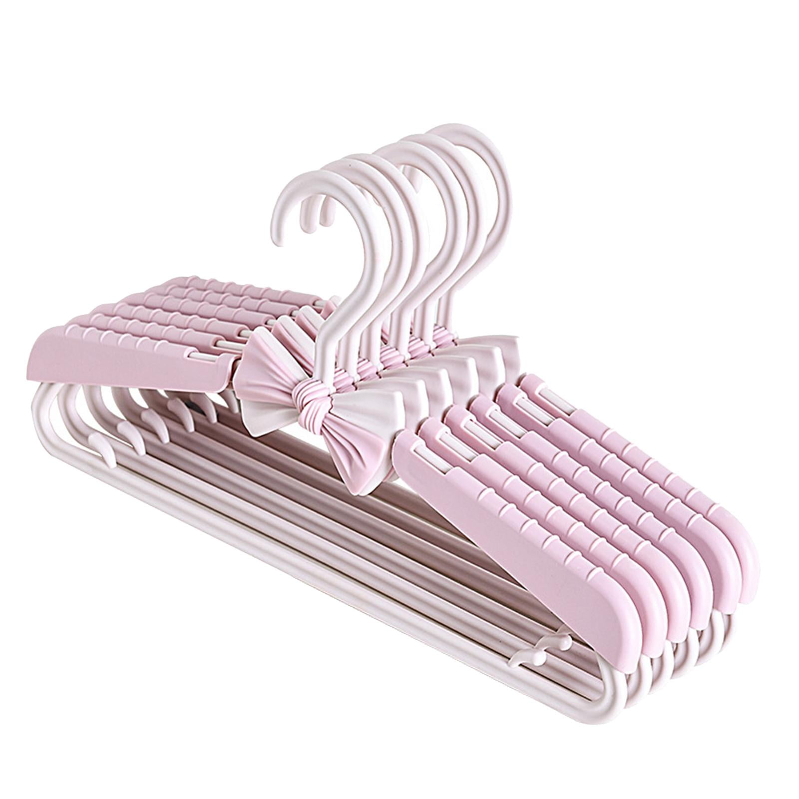 Magideal - Percha Ajustable Para Ropa Para Niños, Percha Retráctil, Perchas Extensibles, Tendedero Telescópico Para Armario, Para , Pantalones , Rosado