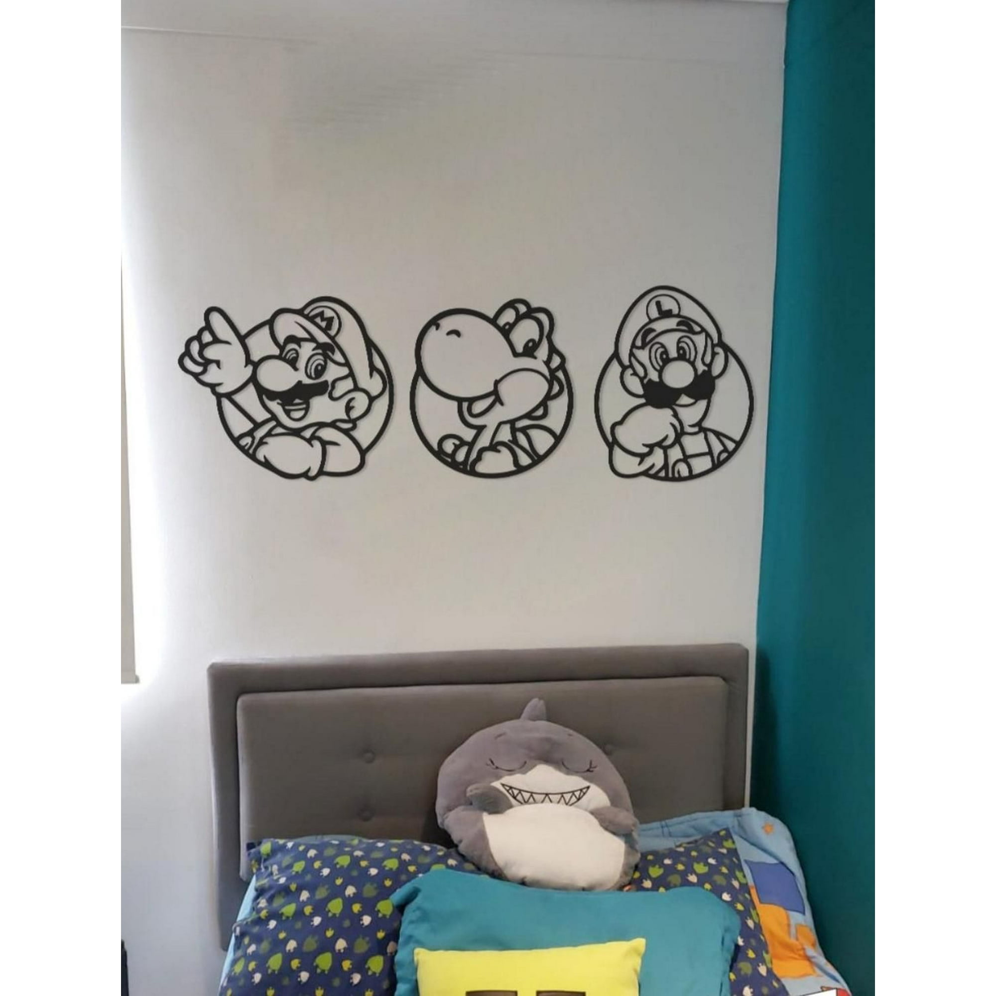 Genérico - Cuadro Decorativo Mario En Madera Mdf 3mm