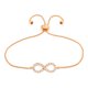 thumbnail image 1 of Pulsera Kennedy Infinito 18k Oro Blanco – Elegant Confetti, 1 of 9