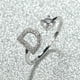 thumbnail image 1 of Stylish Silver A-Z Initial Rings for Weddings, Bridesmaids, and Couples - Perfect Gifts for Love and Fashion, 1 of 5