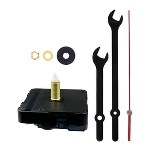 Bothyi - Mecanismo De Movimiento De Reloj De Pared, Kit De Par Alto Para Piezas De Repuesto Diy, Eje De 31Mm, Negro Y Rojo