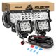 thumbnail image 1 of Barra de luces LED Nilight ZH016, 30 cm, 72 W, combinación de puntos con 2 luces antiniebla, 1 of 9