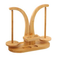 Magideal - Hilador De Hilados Organizador De Almacenamiento De Hilados Para Amantes De Los Tejidos Regalo De Artesanía De Bricolaje De Bricolaje Color De Bambú