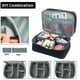 thumbnail image 2 of Accesorios de bolsa de coser de doble capa organizador, grandes suministros de coser almacenamiento para el kit de herramientas, hilo, agujas, pines, botones - solo bolsa, 2 of 3