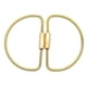 thumbnail image 1 of 2 Piezas de Latón Duradero Cerradura de Tornillo Llavero Anillo de Casa Coche Clave Titular 68x45mm, 1 of 5