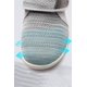thumbnail image 4 of Zapatos diabéticos ZUMEIJIA para mujer 24,5 cm gris con amortiguación de aire, 4 of 6