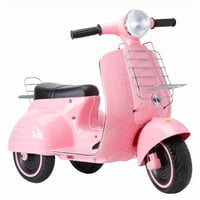 Little Monkey - Moto Electrica Para Niños Vintage Montable A Batería Rosa