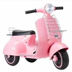 Little Monkey - Moto Electrica Para Niños Vintage Montable A Batería Rosa