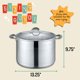 thumbnail image 2 of Juego de Utensilios de Cocina Concord 19 L Acero Inoxidable 8 Piezas, 2 of 9