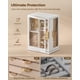 thumbnail image 3 of Caja para joyas Glimmloop giratoria 360° de 7 cajones, blanca, 3 of 7